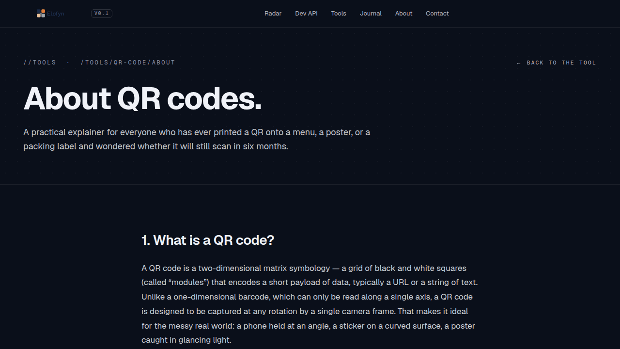 Screenshot for Tools Constitution v1.2 — on-page explainers and related tools