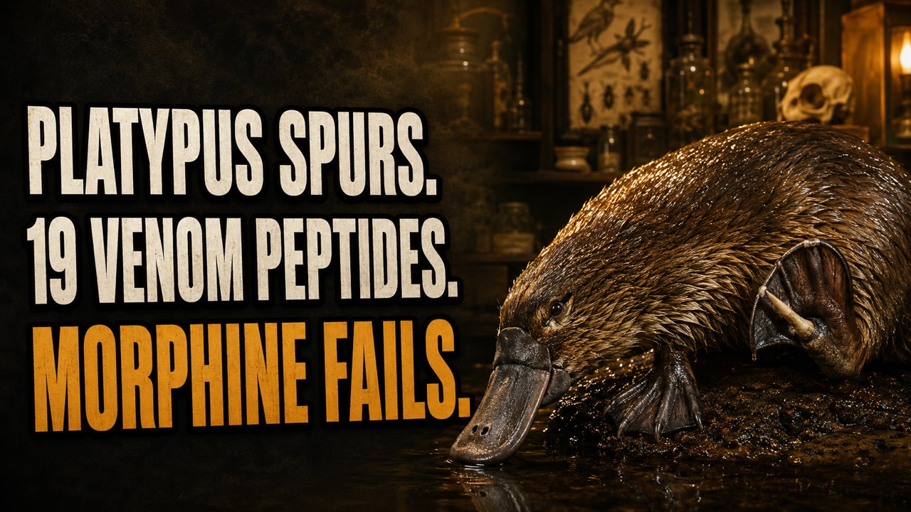 Why the Platypus Lays Eggs, Hunts Blind, and Carries Venom That Morphine Cannot Touch