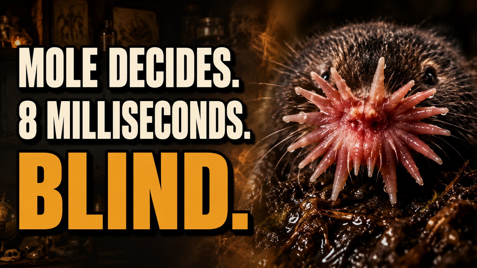 The Star-Nosed Mole Decides What Is Food in Eight Milliseconds